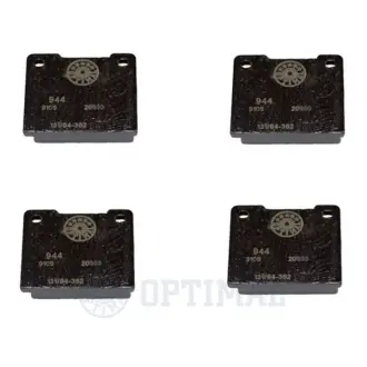 Комплект тормозных колодок, дисковый тормоз OPTIMAL 9106