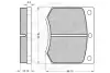 Комплект тормозных колодок, дисковый тормоз OPTIMAL 9109 (фото 2)