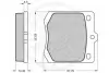 Комплект тормозных колодок, дисковый тормоз OPTIMAL 9133 (фото 2)