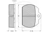 Комплект тормозных колодок, дисковый тормоз OPTIMAL 9153 (фото 2)