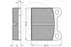 Комплект тормозных колодок, дисковый тормоз OPTIMAL 9154 (фото 3)