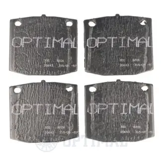 Комплект тормозных колодок, дисковый тормоз OPTIMAL 9206