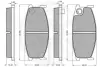 Комплект тормозных колодок, дисковый тормоз OPTIMAL 9211 (фото 3)