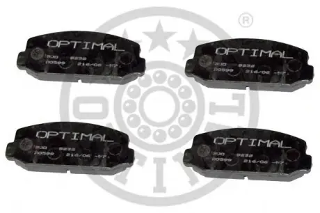 Комплект тормозных колодок, дисковый тормоз OPTIMAL 9232