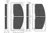 Комплект тормозных колодок, дисковый тормоз OPTIMAL 9242 (фото 3)