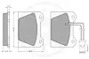 Комплект тормозных колодок, дисковый тормоз OPTIMAL 9248 (фото 3)