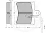 Комплект тормозных колодок, дисковый тормоз OPTIMAL 9253 (фото 3)