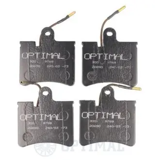 Комплект тормозных колодок, дисковый тормоз OPTIMAL 9253