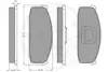 Комплект тормозных колодок, дисковый тормоз OPTIMAL 9305 (фото 3)