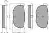 Комплект тормозных колодок, дисковый тормоз OPTIMAL 9315 (фото 2)