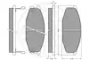 Комплект тормозных колодок, дисковый тормоз OPTIMAL 9327 (фото 3)