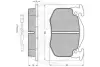 Комплект тормозных колодок, дисковый тормоз OPTIMAL 9329 (фото 3)