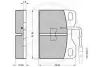 Комплект тормозных колодок, дисковый тормоз OPTIMAL 9340 (фото 2)