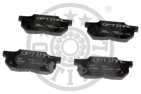 Комплект тормозных колодок, дисковый тормоз OPTIMAL 9401