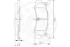 Комплект тормозных колодок, дисковый тормоз OPTIMAL 9438 (фото 3)