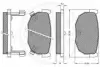 Комплект тормозных колодок, дисковый тормоз OPTIMAL 9443 (фото 2)