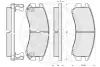 Комплект тормозных колодок, дисковый тормоз OPTIMAL 9445 (фото 3)