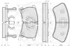Комплект тормозных колодок, дисковый тормоз OPTIMAL 9463 (фото 2)
