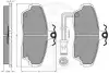 Комплект тормозных колодок, дисковый тормоз OPTIMAL 9499 (фото 2)