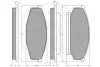 Комплект тормозных колодок, дисковый тормоз OPTIMAL 9507 (фото 3)