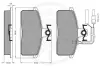Комплект тормозных колодок, дисковый тормоз OPTIMAL 9510 (фото 3)