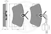 Комплект тормозных колодок, дисковый тормоз OPTIMAL 9517 (фото 3)