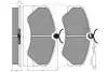 Комплект тормозных колодок, дисковый тормоз OPTIMAL 9522 (фото 2)