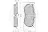 Комплект тормозных колодок, дисковый тормоз OPTIMAL 9529 (фото 3)