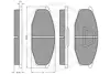 Комплект тормозных колодок, дисковый тормоз OPTIMAL 9530 (фото 3)