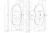 Комплект тормозных колодок, дисковый тормоз OPTIMAL 9536 (фото 3)