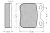 Комплект тормозных колодок, дисковый тормоз OPTIMAL 9537 (фото 3)