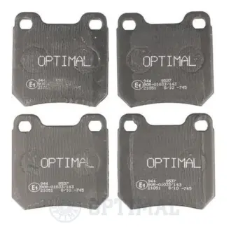Комплект тормозных колодок, дисковый тормоз OPTIMAL 9537