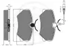 Комплект тормозных колодок, дисковый тормоз OPTIMAL 9539 (фото 3)