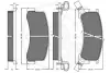 Комплект тормозных колодок, дисковый тормоз OPTIMAL 9543 (фото 2)