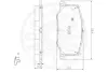 Комплект тормозных колодок, дисковый тормоз OPTIMAL 9549 (фото 3)