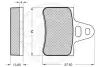 Комплект тормозных колодок, дисковый тормоз OPTIMAL 9550 (фото 3)