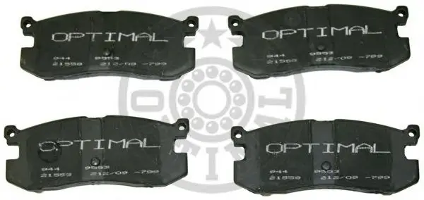 Комплект тормозных колодок, дисковый тормоз OPTIMAL 9553 (фото 1)
