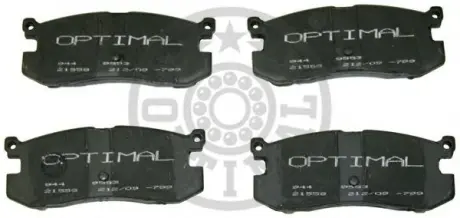 Комплект тормозных колодок, дисковый тормоз OPTIMAL 9553