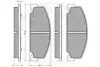 Комплект тормозных колодок, дисковый тормоз OPTIMAL 9568 (фото 2)
