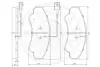 Комплект тормозных колодок, дисковый тормоз OPTIMAL 95901 (фото 3)