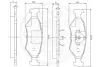 Комплект тормозных колодок, дисковый тормоз OPTIMAL 9606 (фото 2)