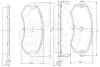 Комплект тормозных колодок, дисковый тормоз OPTIMAL 9634 (фото 3)