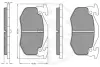 Комплект тормозных колодок, дисковый тормоз OPTIMAL 9639 (фото 3)