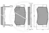 Комплект тормозных колодок, дисковый тормоз OPTIMAL 9654 (фото 3)