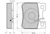 Комплект тормозных колодок, дисковый тормоз OPTIMAL 9657 (фото 3)