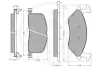 Комплект тормозных колодок, дисковый тормоз OPTIMAL 9668 (фото 2)