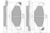 Комплект тормозных колодок, дисковый тормоз OPTIMAL 9697 (фото 2)