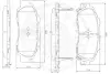 Комплект тормозных колодок, дисковый тормоз OPTIMAL 9708 (фото 3)