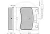 Комплект тормозных колодок, дисковый тормоз OPTIMAL 9761 (фото 3)