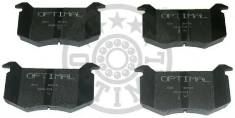 Комплект тормозных колодок, дисковый тормоз OPTIMAL 9765